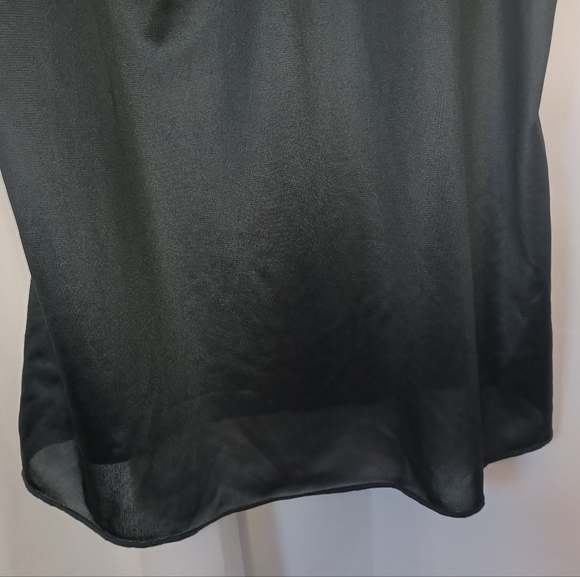 Vintage Deena Black Lace Babydoll Camisole S 34 Small Sweetheart Nylon Goth Y2K - Picture 3 of 8